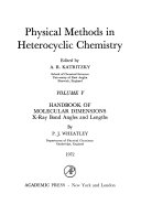Physical Methods in Heterocyclic Chemistry Book