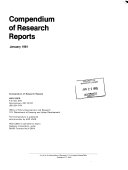 Compendium of Research Reports