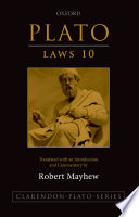Plato  Laws 10 Book