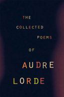 Book Collected Poems of Audre Lorde Cover