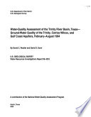 Water quality Assessment of the Trinity River Basin  Texas
