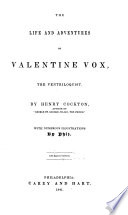 The Life and Adventures of Valentine Vox  the Ventriloquist