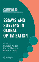 Essays and Surveys in Global Optimization