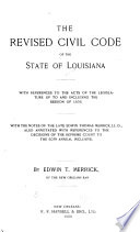 The Revised Civil Code of the State of Louisiana Book