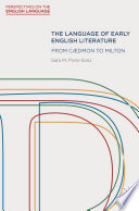 The Language of Early English Literature