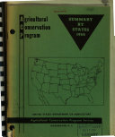 Agricultural Conservation Program, Summary by States