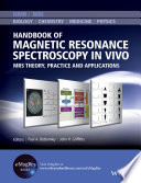 Handbook of Magnetic Resonance Spectroscopy In Vivo