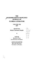 The Marjorie Kinnan Rawlings Journal of Florida Literature