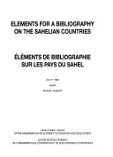 Elements for a bibliography on the Sahelian countries