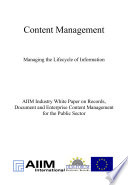Content management Book