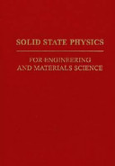 Solid State Physics for Engineering and Materials Science Book
