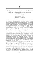 An Experimental Study of Information Search, Memory, And ...