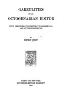 Garrulities of an Octogenarian Editor