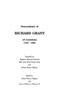 Descendants of Richard Grant of Louisiana (1818-1885)