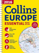 2016 Collins Essential Road Atlas Europe