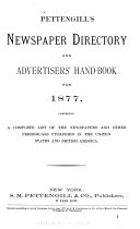Pettingill's Newspaper Directory and Advertisers' Hand-book