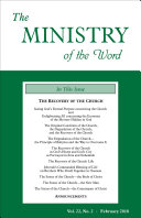 The Ministry of the Word  Vol  22  No  2