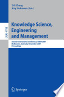 Knowledge Science  Engineering and Management Book
