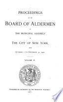 Proceedings of the Board of Aldermen