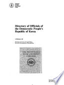 Directory of Officials of the Democratic People's Republic of Korea