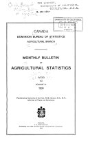 Quarterly Bulletin of Agricultural Statistics