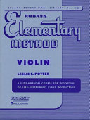 Rubank Elementary Method   Violin