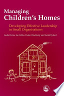 Managing Children s Homes Book PDF