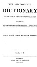 Neues und vollständiges deutsch-englisches Wörterbuch