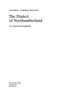 The Dialect of Northumberland Book