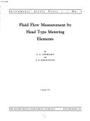 Fluid Flow Measurement by Head Type Metering Elements Book