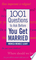 1001 Questions to Ask Before You Get Married Book PDF
