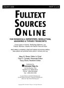 Fulltext Sources Online