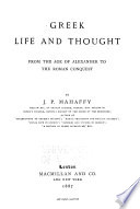 Greek Life and Thought  from the Age of Alexander to the Roman Conquest