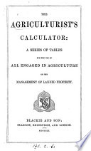 The Agriculturist s Calculator