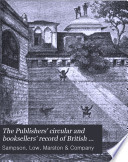 The Publishers  Circular and Booksellers  Record of British and Foreign Literature Book