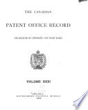 The Canadian Patent Office Record