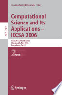 Computational Science and Its Applications   ICCSA 2006 Book
