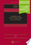 Criminal Law and Its Processes Book