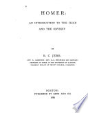Homer   an Introduction to the Iliad and the Odyssey Book