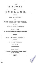 The history of England  from the accession of George iii to 1783