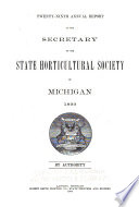 Report of the Michigan State Pomological Society Book