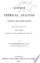 A Handbook of Chemical Analysis