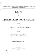 List of Lights and Fog-signals on the Atlantic and Gulf Coasts of the United States
