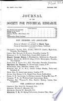 Journal of the Society for Psychical Research