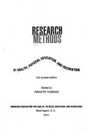 Research Methods in Health, Physical Education and Recreation