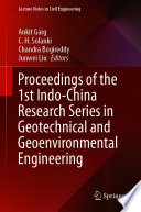 Proceedings of the 1st Indo China Research Series in Geotechnical and Geoenvironmental Engineering