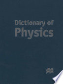 Dictionary of Physics Book