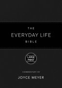 The Everyday Life Bible Large Print Black LeatherLuxe  