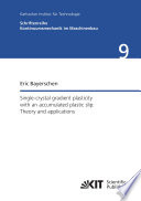 Single crystal Gradient Plasticity with an Accumulated Plastic Slip  Theory and Applications