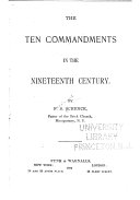 The Ten Commandments in the Nineteenth Century
